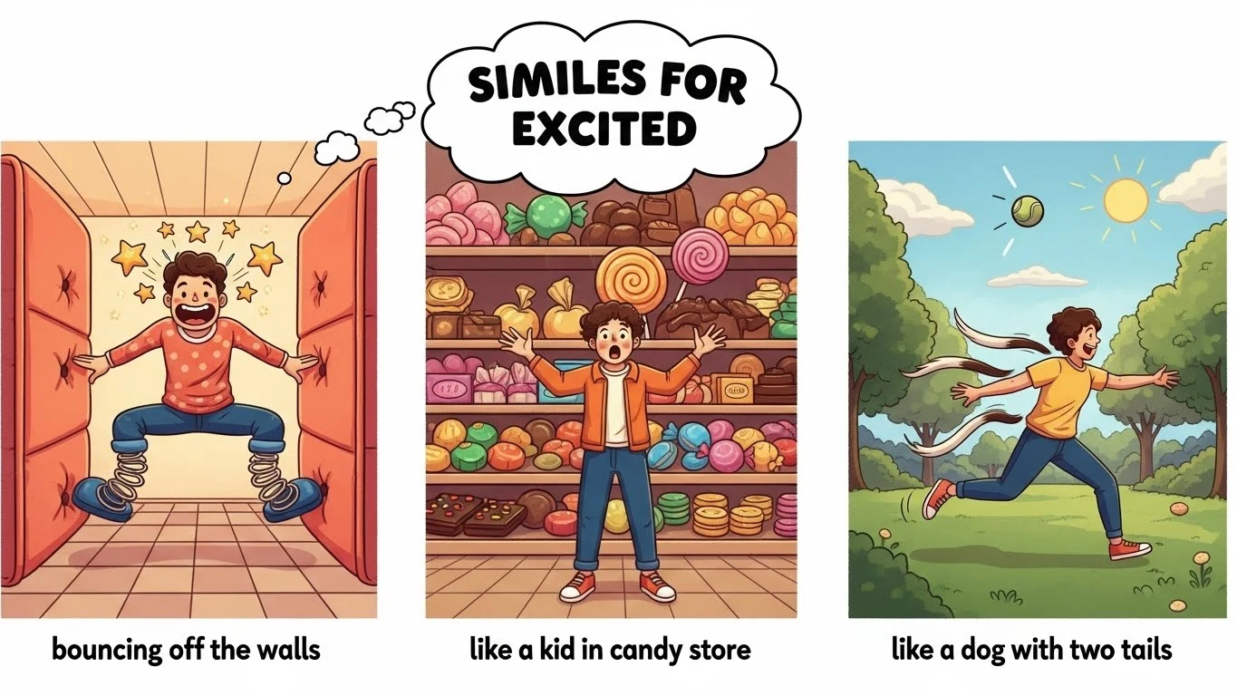 Similes for Excited