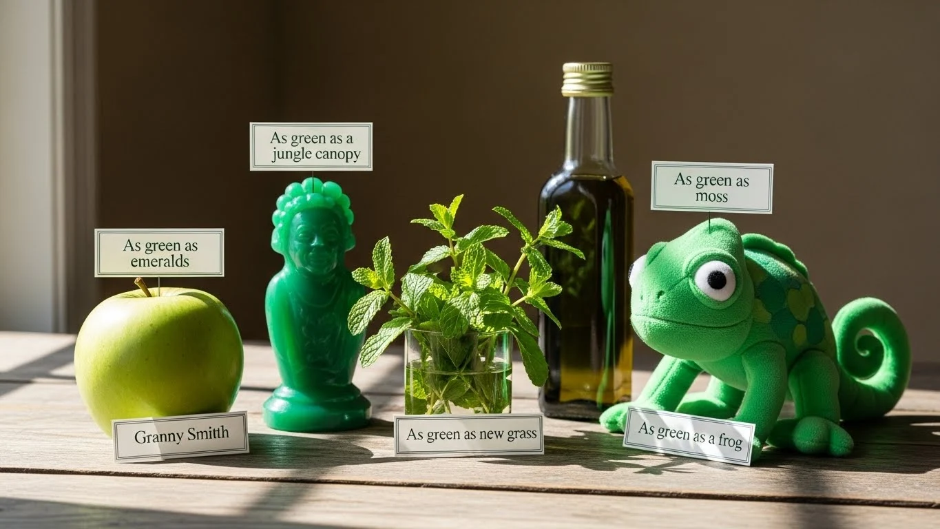 Similes for Green