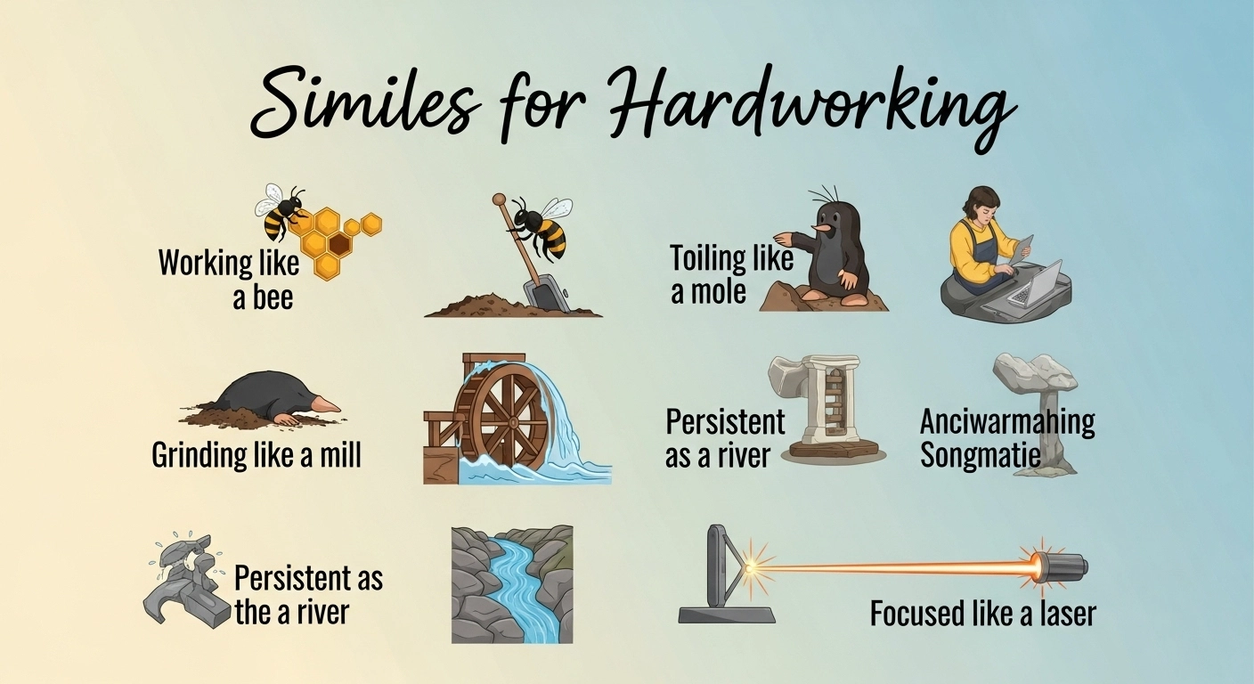 Similes for Hardworking