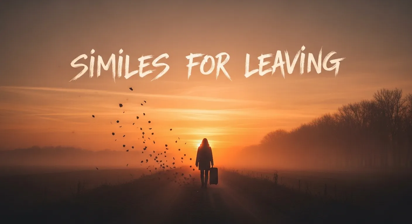Similes for Leaving