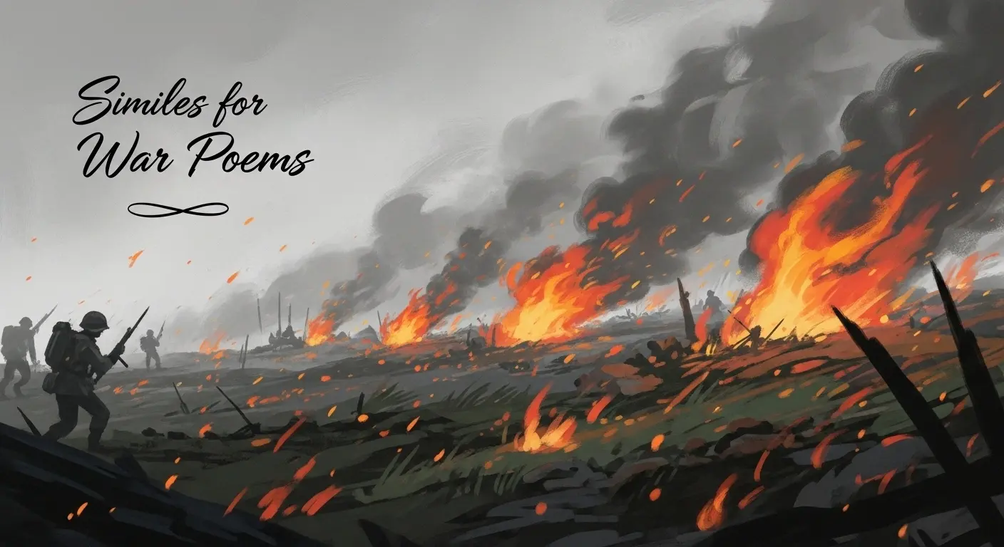 Similes for War Poems